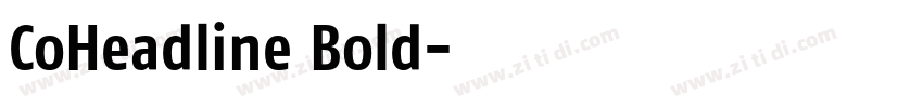 CoHeadline Bold字体转换